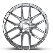 Set(4) 24x10 DF18A Chrome - 6x139.7 +24ET with 295/35r24 Sailun Atrezzo SVR LX+ Tires