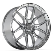 Set(4) 24x10 DF18A Chrome - 6x139.7 +24ET with 295/35r24 Sailun Atrezzo SVR LX+ Tires