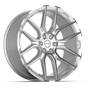 24x10 DF18A Gloss Silver Machined - 6x139.7 +24ET