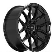 Set(4) 22x9 DF18B Gloss Black - 6x139.7 +18ET
