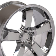 OE Wheels DG04 20x9 5x115 20et Chrome Wheel SET