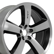 Set(4) 20x9 DG04 Satin Black Machined - 5x115 +25.5ET