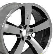 Set(4) 20x9 DG04 Satin Black Machined - 5x115 +25.5ET