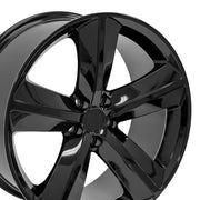 OE Wheels DG05 20x9 5x115 20et Gloss Black Wheel SET
