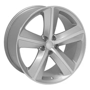 OE Wheels DG05 20x9 5x115 20et Gloss Silver Machined Wheel SET
