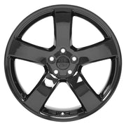 OE Wheels DG12 20x8 5x115 Gloss Black Wheels 245-45-20 Ironman iMove GEN 2 Tires TPMS SET