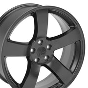 OE Wheels DG12 20x8 5x115 24et Satin Black Wheel SET