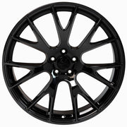 Set(4) 20x9 &amp; 20x10 DG15 Gloss Black - 5x115 +18ET with 245/45r20 &amp; 275/40r20 Sailun Atrezzo SVA2 Tires &amp; TPMS