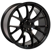 Set(4) 20x10 DG15 Satin Black - 5x115 +18ET with 275/40r20 Sailun Atrezzo SVA2 Tires &amp; TPMS