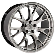 Set(4) 20x10 DG15 Gloss Hyper Black - 5x115 +18ET with 275/40r20 Sailun Atrezzo SVA2 Tires &amp; TPMS