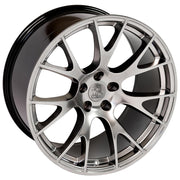 OE Wheels DG15 20x9 5x115 18et Gloss Hyper Black Wheel SET