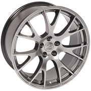OE Wheels DG69 22x10 5x139.7 25et Gloss Hyper Black Wheel SET
