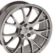 OE Wheels DG69 22x10 5x139.7 25et Gloss Hyper Black Wheel SET
