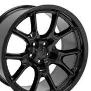 Set(4) 20x10 DG21 Gloss Black - 5x115 +18ET