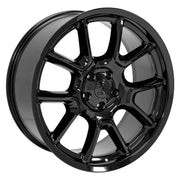 OE Wheels DG21 22x9.5 5x127 29et Gloss Black Wheel SET