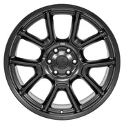 OE Wheels DG21 22x9.5 6x139.7 9et Satin Black Wheel SET