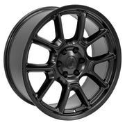 OE Wheels DG21 22x9.5 6x139.7 9et Satin Black Wheel SET