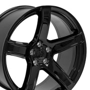 Set(4) 20x9.5 DG22 Gloss Black - 5x115 +18ET