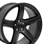 Set(4) 20x9.5 DG22 Satin Black - 5x115 +18ET