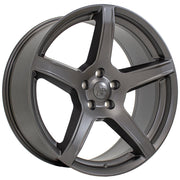 Set(4) 22x9.5 DG22 Satin Gunmetal - 5x127 +29ET
