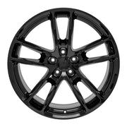 Set(4) 20x9 &amp; 20x10 DG23 Gloss Black - 5x115 +18ET