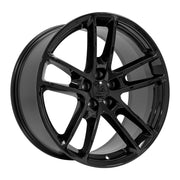 20" Replica Wheels fit Dodge Charger/Challenger - DG23 Gloss Black 20x9, Ironman Tires &amp; TPMS Set