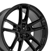 Set(4) 20x9 &amp; 20x10 DG23 Gloss Black - 5x115 +18ET