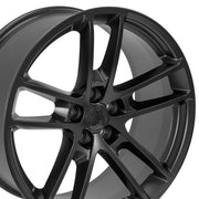 Set(4) 20x9 &amp; 20x10 DG23 Satin Black - 5x115 +18ET