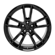 Set(4) 20x10 DG23 Gloss Black - 5x115 +18ET with 275/40r20 Sailun Atrezzo SVA2 Tires &amp; TPMS