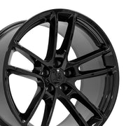 OE Wheels DG23 20x10 5x115 18et Gloss Black Wheel SET