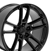 OE Wheels DG23 20x10 5x115 18et Gloss Black Wheel SET
