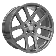 OE Wheels DG51 22x10 5x139.7 Gloss Gunmetal Wheels 33x12.50-22 Sailun TerraMax RT Tires TPMS SET