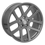 22" Replica Wheels fit Dodge Ram 1500 - DG51 Gloss Gunmetal 22x10, Goodyear Tires Set