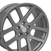 OE Wheels DG51 22x10 5x139.7 25et Gloss Gunmetal Wheel SET