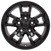 OE Wheels DG55 17x8 5x139.7 18et Satin Black Wheel SET