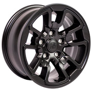 OE Wheels DG55 17x8 5x139.7 18et Satin Black Wheel SET