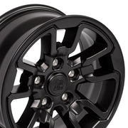 OE Wheels DG55 17x8 5x139.7 18et Satin Black Wheel SET