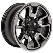 17x8 DG55 Satin Black with Polished Face - 5x139.7 +18ET