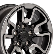 17x8 DG55 Satin Black with Polished Face - 5x139.7 +18ET