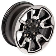17x8 DG55 Satin Black with Polished Face - 5x139.7 +18ET