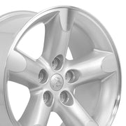 OE Wheels DG56 20x9 5x139.7 19et Gloss Silver Machined Wheel SET