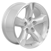Set(4) 20x9 DG56 Gloss Silver Machined - 5x139.7 +19ET with 275/55r20 Bridgestone Dueler Alenza HL Plus Tires