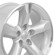 Set(4) 20x9 DG56 Gloss Silver Machined - 5x139.7 +19ET