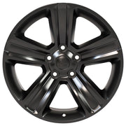 OE Wheels DG65 20x9 5x139.7 Satin Black Wheels 275-55-20 Bridgestone Dueler Alenza HL Plus Tires TPMS SET