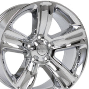 OE Wheels DG65 20x9 5x139.7 19et Chrome Wheel SET