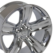 Set(4) 20x9 DG65 Chrome - 5x139.7 +19ET with 275/55r20 Goodyear Eagle LS2 Tires