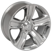 20" Replica Wheels fit Dodge Ram 1500 - DG65 Gloss Silver with Polished Face 20x9, Sailun Tires Set