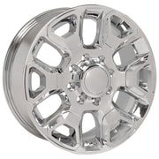 OE Wheels DG66 20x8 8x165.1 54.65et Chrome with Chrome Insert Wheel SET