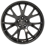 22" Replica Wheels fit Dodge Ram 1500 - DG69 Gloss Hyper Black 22x10, Ironman Tires &amp; TPMS Set