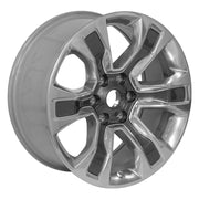 OEM Wheels DG74 20x9 6x139.7 19.05et Gloss Gunmetal with Polished Face Wheel SET